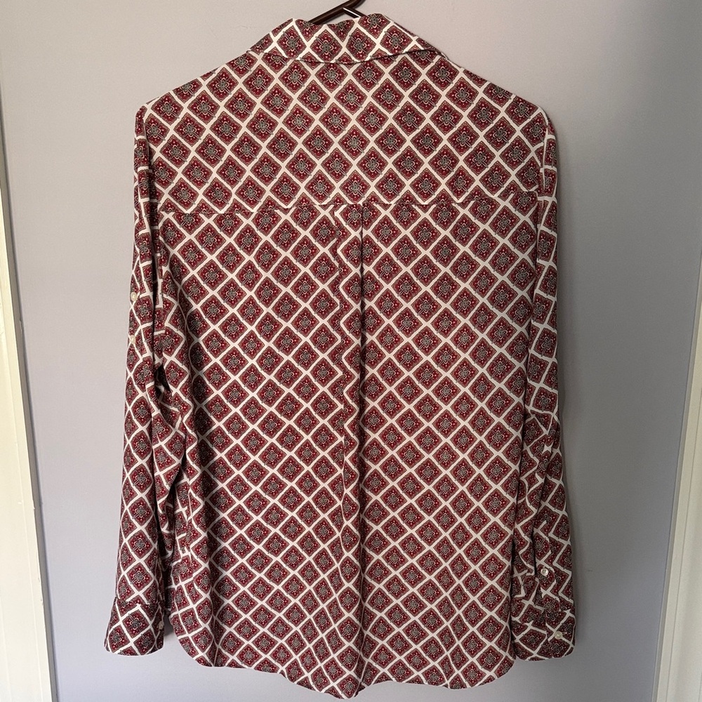 Express Women's red and white Portofino Shirt - Picture 4 of 5